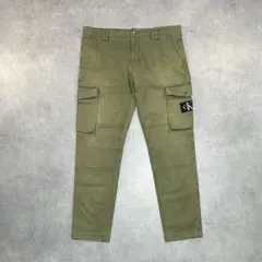 00s Y2K カルバンクライン スキニー カーゴ パンツ カーキ アーカイブのサムネイル