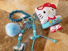 ハローキティ キーリング ぬいぐるみ付き