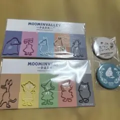 ムーミンバレーパーク クリップ 缶バッジ セット