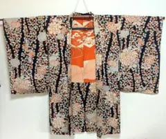 【週末セール】アンティーク長羽織　紅葉　菊　梅　牡丹