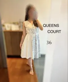 R*e様 お値下げ！【QUEENS COURT】ジャガード柄 ノースリーブワンピ