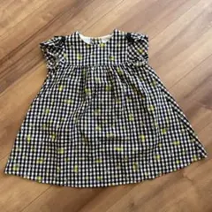 黑格紋連衣裙90