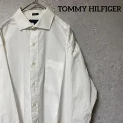 TOMMY HILFIGER トミーヒルフィガー シャツ 長袖 無地 L