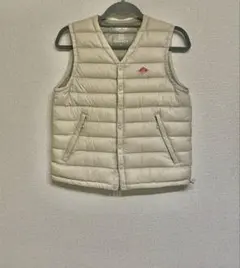【美品】ダントン✳︎DANTON インナーダウンベスト　アイボリー　34.