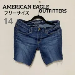 AMERICAN EAGLE ショートパンツデニム【14】フリーサイズ古着