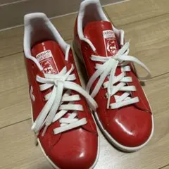 【美品】adidas スタンスミス　赤