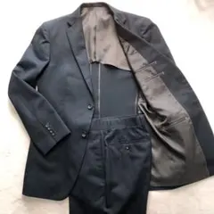 I.B.S スーツ セットアップ 94Y6 濃紺 背抜き 春夏スーツ L相当