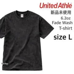 【ユナイテッドアスレ】新品未使用 フェードウォッシュ Tシャツ ブラック Lのサムネイル