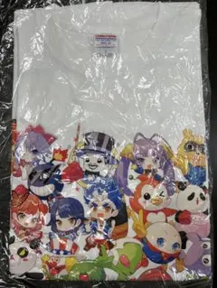 みんパチ　スロサミ　未使用　Tシャツ　白　キャラ　Ｌ　ホワイト