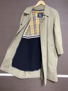 バーバリーロンドン ステンカラーコート ノバチェック ライナー付 L 男女兼用