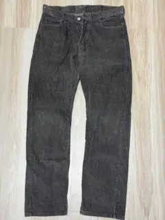BEAMS ビームス コーデュロイパンツ L チャコールグレー
