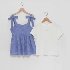 【新品】mezzo piano junior レースチュニック＆Tシャツ 150