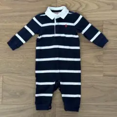ポロシャツ　ロンパース ネイビー　ラルフローレン　70