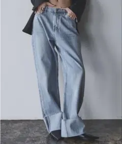 AIC. ビンテージウォッシュワイドフィットデニムパンツ