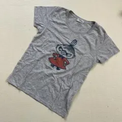 ムーミン キャラクター Tシャツ Mサイズ グレー　ミーのサムネイル