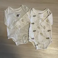 petit main ロンパース 2枚セット 70cm 男の子