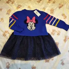 値下げ　ミニーちゃん　チュールワンピース　新品