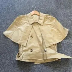 美品】ユナイテッドアローズ トレンチ風 ショートジレ ベスト ベージュ