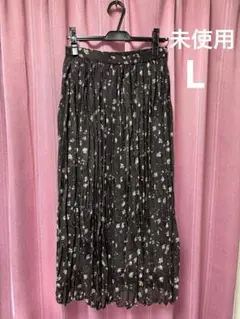 未使用L☆a.v.v花柄プリーツスカート
