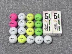 HONMA D1 ゴルフボール 23球セット 新品6球 ロストボール17球のサムネイル