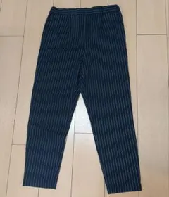 LEPSIM ネイビー ストライプ カジュアルパンツ