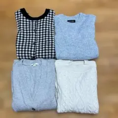 【処分価格】ニットカーディガン4点セットM美品ユニクロ含むまとめ売レディース秋冬