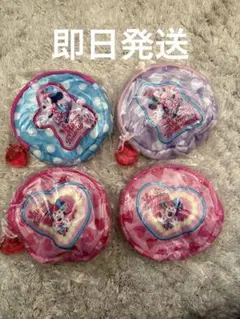 ディズニー　カプセルトイ 　パルパルーザ ミニー　ミニパル　ポーチ　4点