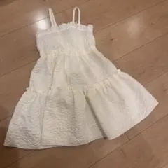 shein ノースリーブワンピース アイボリー フリルのサムネイル