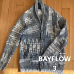 美品　BAYFLOW(ベイフロー) インディゴネイティブカーディガン 3