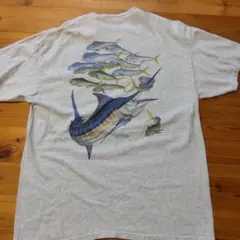 ガイハーベイ Guy Harvey ビンテージ フィッシング Tシャツ 両面