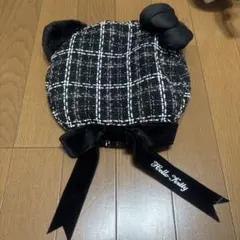 ハローキティ ツイード ベレー帽