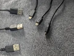USBケーブル USB-Aオス USBマイクロBオス 　3本セット