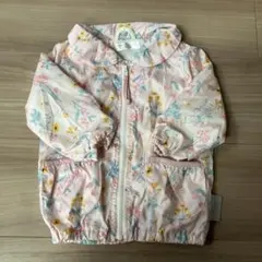 花柄アウター ピンク　80cm
