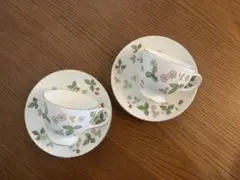 ウェッジウッドワイルドストロベリーカップ&ソーサーセット