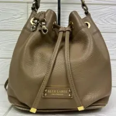 ✨2way✨BURBERRY BLUELABELハンドバッグ チェック ベージュ
