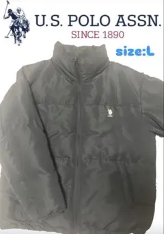 U.S. POLO ASSN. ブラックダウンジャケット Lサイズ