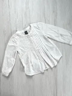 babyGAP ブラウス チュニック ホワイト ピンタック ナチュラル 女の子