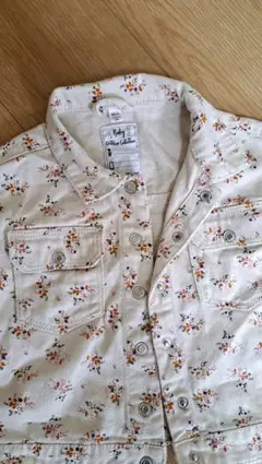 花柄クリーム色ジャケット vertbaudet(フランス) 86cm 2歳