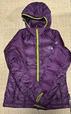ノースフェイス ダウン 紫　PERTEX L