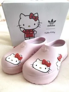 極美品 箱 adidas ハローキティ ADIFOM 27.5 クロッグサンダル - メルカリ