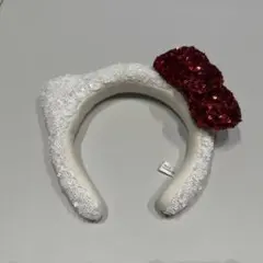 ハローキティ　スパンコールカチューシャ　ユニバーサルスタジオ