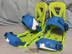 BURTONバインディング【カスタムCUSTOM（メンズM）】黄緑×青