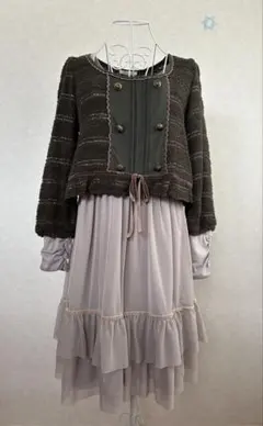 axes femme セットアップ グリーン系