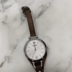 FOSSIL 腕時計 レザーバンド ブラウン　ジャンクのサムネイル