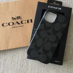 新品★COACH コーチ レザー iPhone 15 ケース スマホ