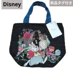 【新品】 不思議の国のアリスノワールワンダー 　刺繍トートバッグ　タグ付き