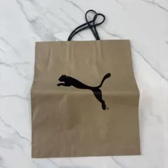 PUMA ブラウン　ベージュ　茶　ギフト　ショッパー　ショップ袋　紙袋　プーマのサムネイル