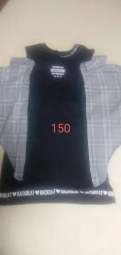 チェック柄 ワンピース 150 肩出し 春 秋 女の子