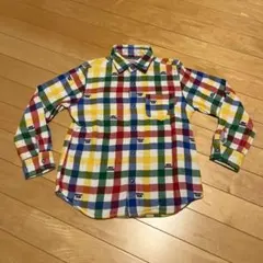 ミキハウス　長袖チェックシャツ
