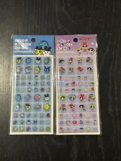 たまごっち　パワーパフガールズ　タイルシール　ドロップブロックシール